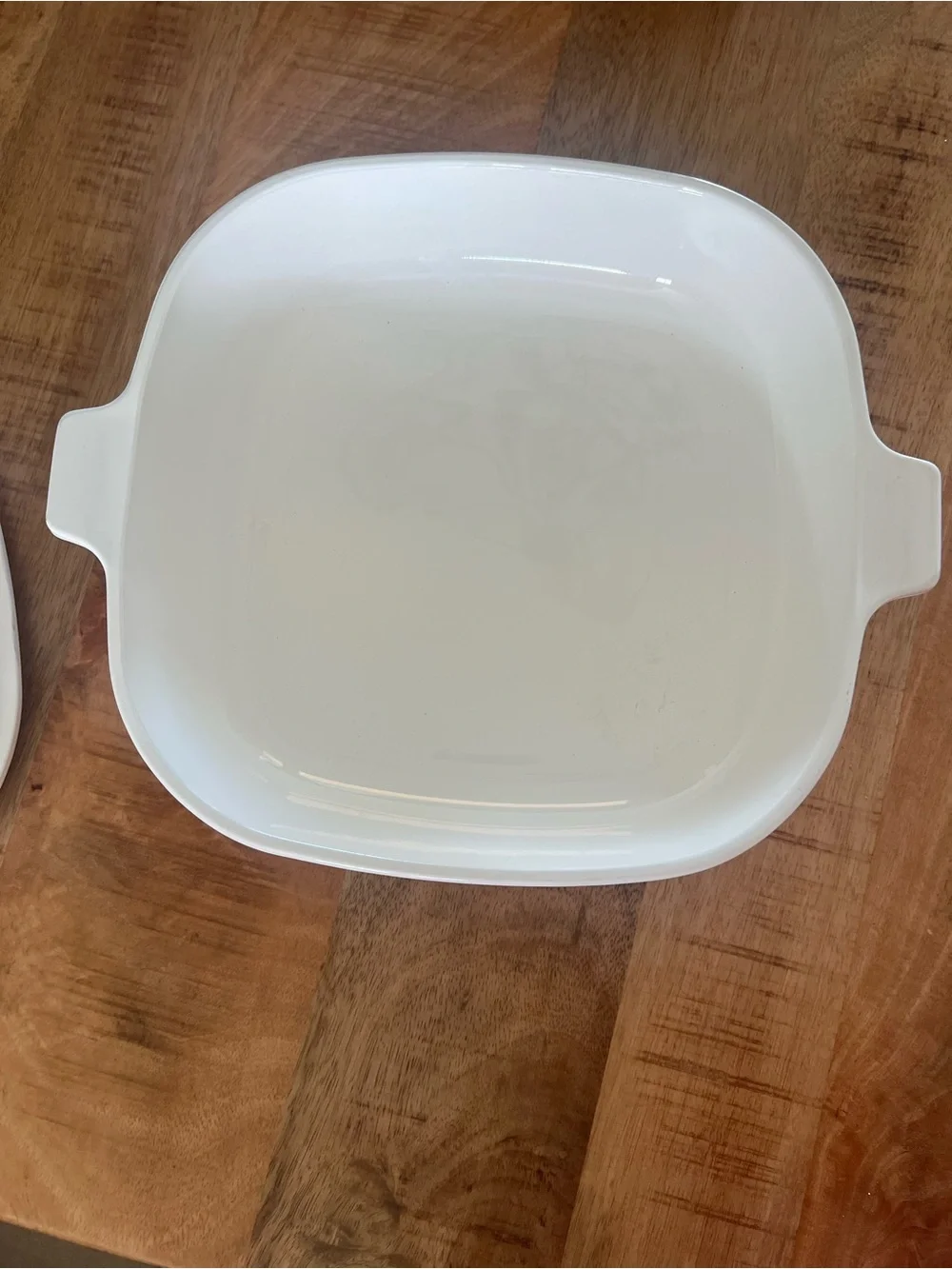Corningware White Ceramic Bakeware Piece 10” square